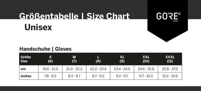 Gorewear m gore-tex infinium™ stretch - guanti