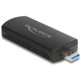 Delock wi-fi 6e dual band wlan usb adapter ax3000 wlan adapter (zwart) - afbeelding 2