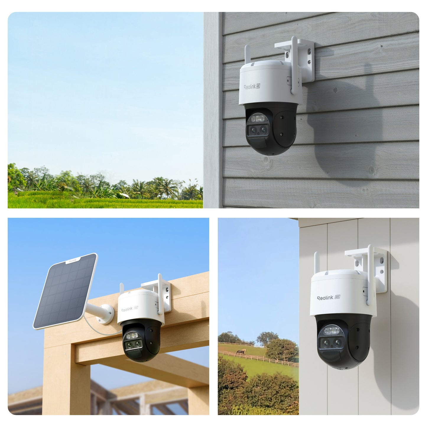 Reolink Trackmix G770 + Solar Panel 2 security camera (white black, 4K 8MP UHD, 4G LTE, incl. solar panel)