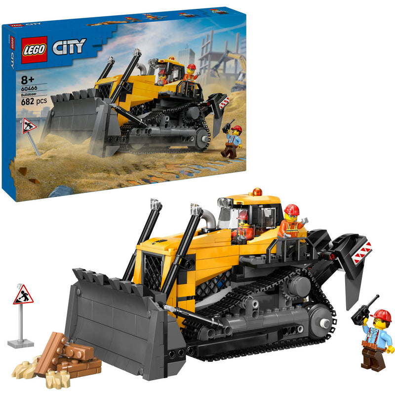 LEGO 60466 City Big Vehicles Yellow Bulldozer