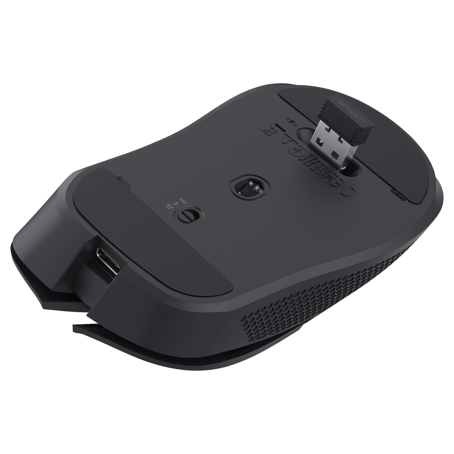 Mouse da gioco wireless Trust GXT 931 YBar (nero, 200 - 7.200 dpi, USB Bluetooth da 2,4 GHz)
