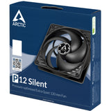 Arctic p12 silent case fan (zwart, 120 x 120 x 25 mm) - afbeelding 4