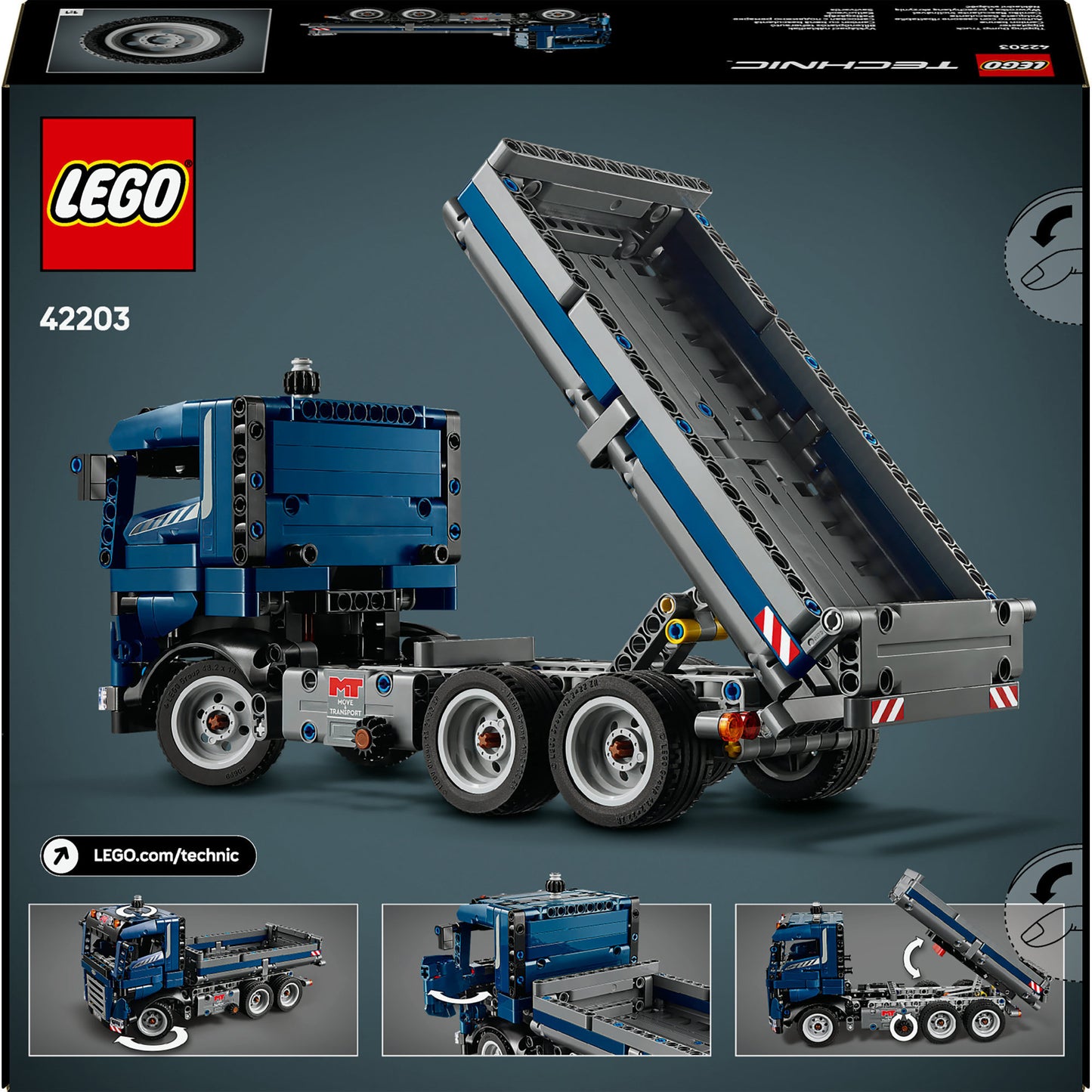 Camion Lego Technic 42203 con funzione di inclinazione