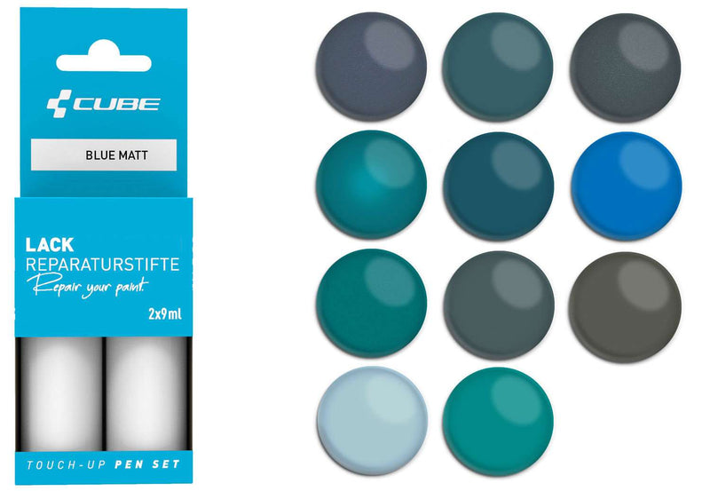 Set di penne per ritocchi Cube blu opaco