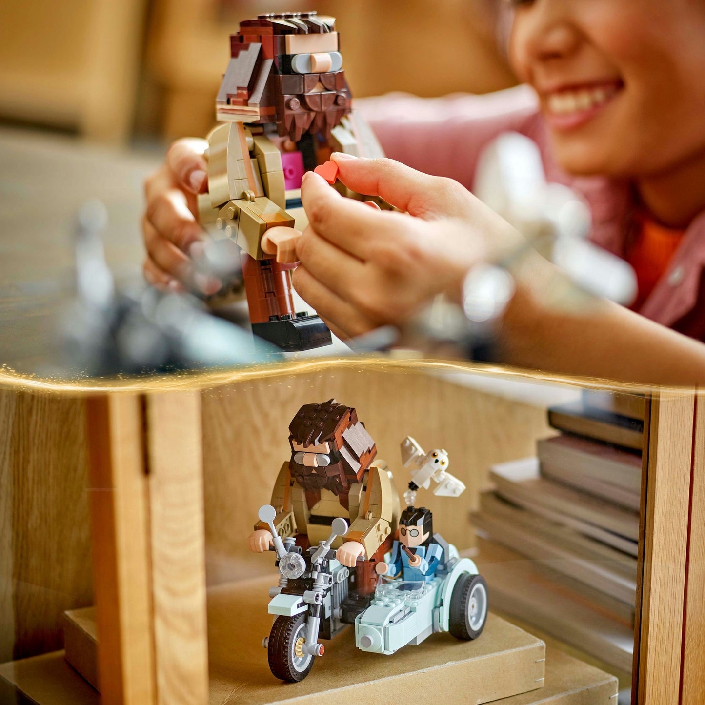 Lego harry potter - hagrid en harry's rit op de motor constructiespeelgoed (76443)