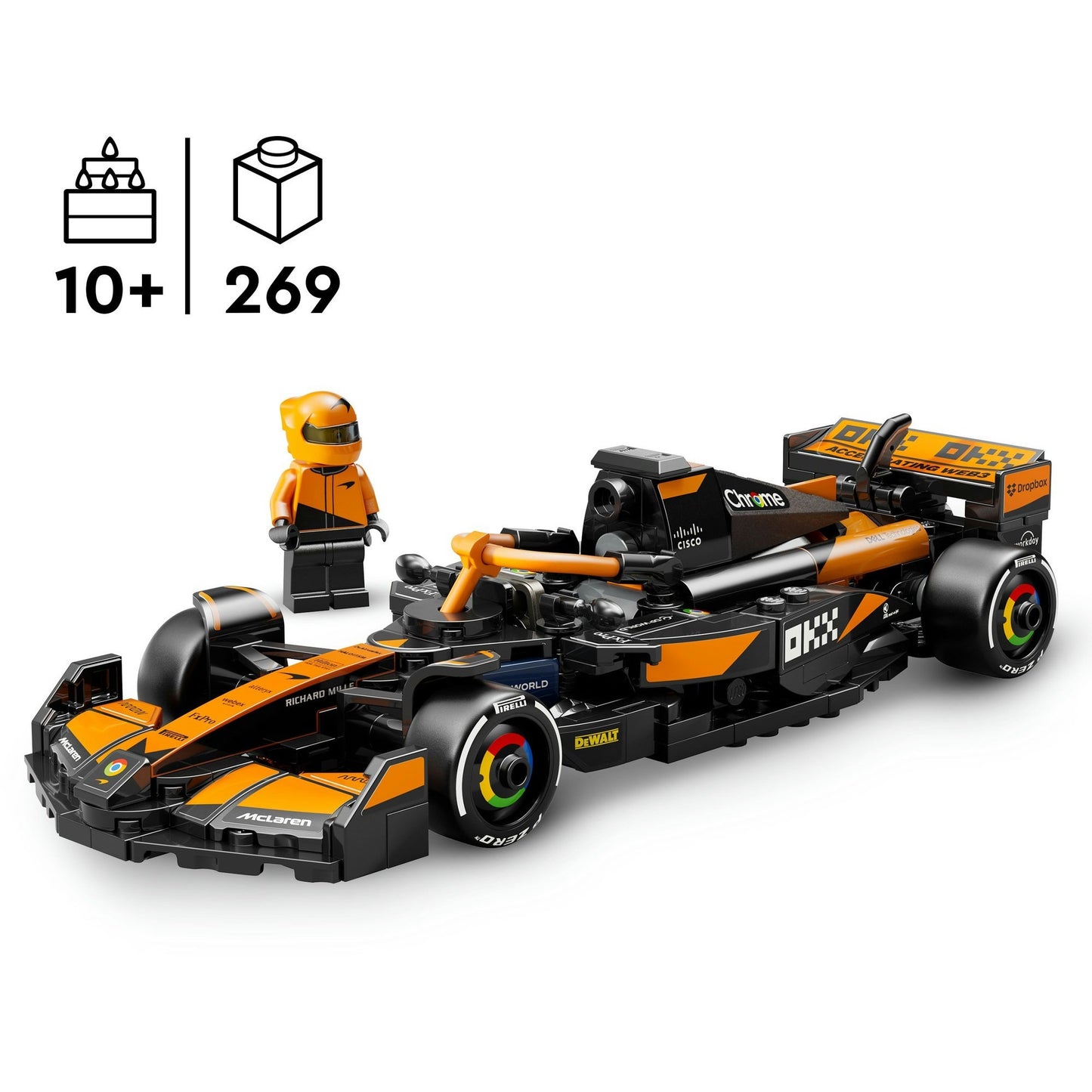 LEGO Speed ​​Champions 77251 McLaren F1 Team MCL38 Racing Car