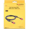Delock high speed hdmi – hdmi a male > hdmi a male kabel (zwart, 2 meter)