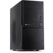 Inter-tech it-6865 midi tower behuizing (zwart | 4x usb-a | 1x usb-c) - afbeelding 1