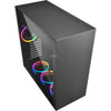 Sharkoon pure steel rgb midi tower behuizing (zwart | 2x usb-a | rgb | window)