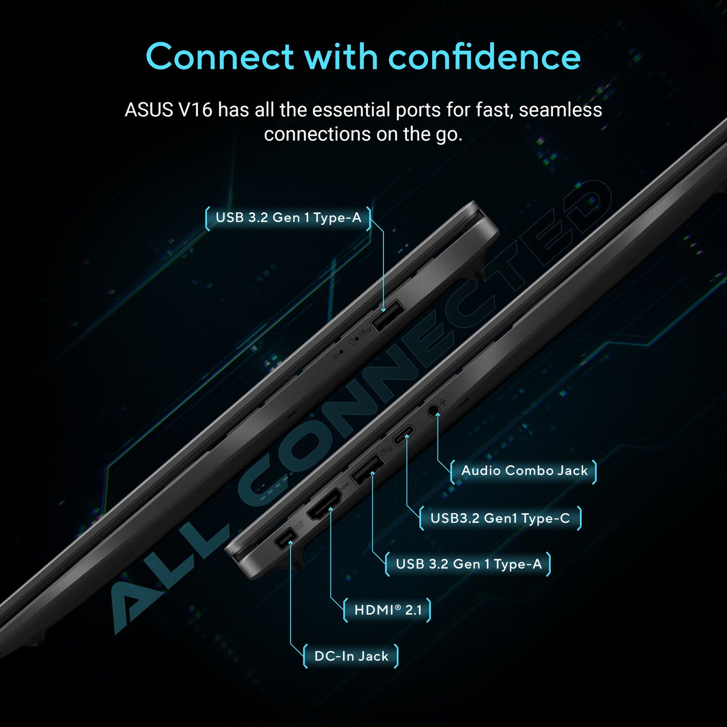 Laptop da gioco Asus v16 fx3607vp-rp003ws 16 (nero | core 7 240h | rtx 5070 | 16 GB | 1 TB SSD)