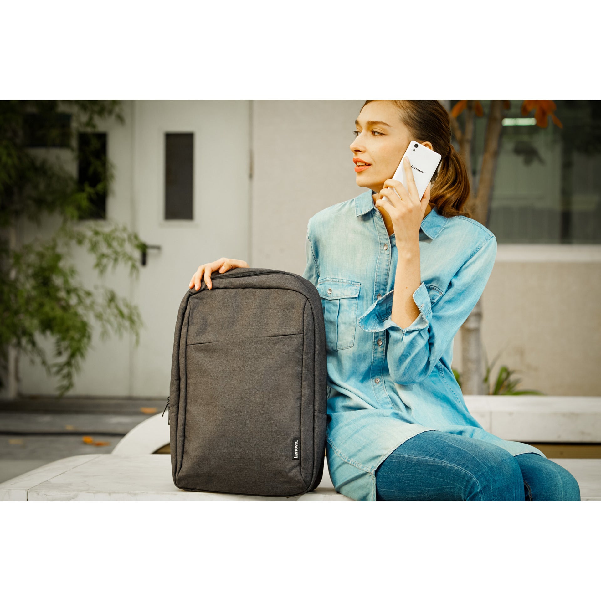 Zaino per laptop pratico e casual da 16 pollici Lenovo B210 (nero)