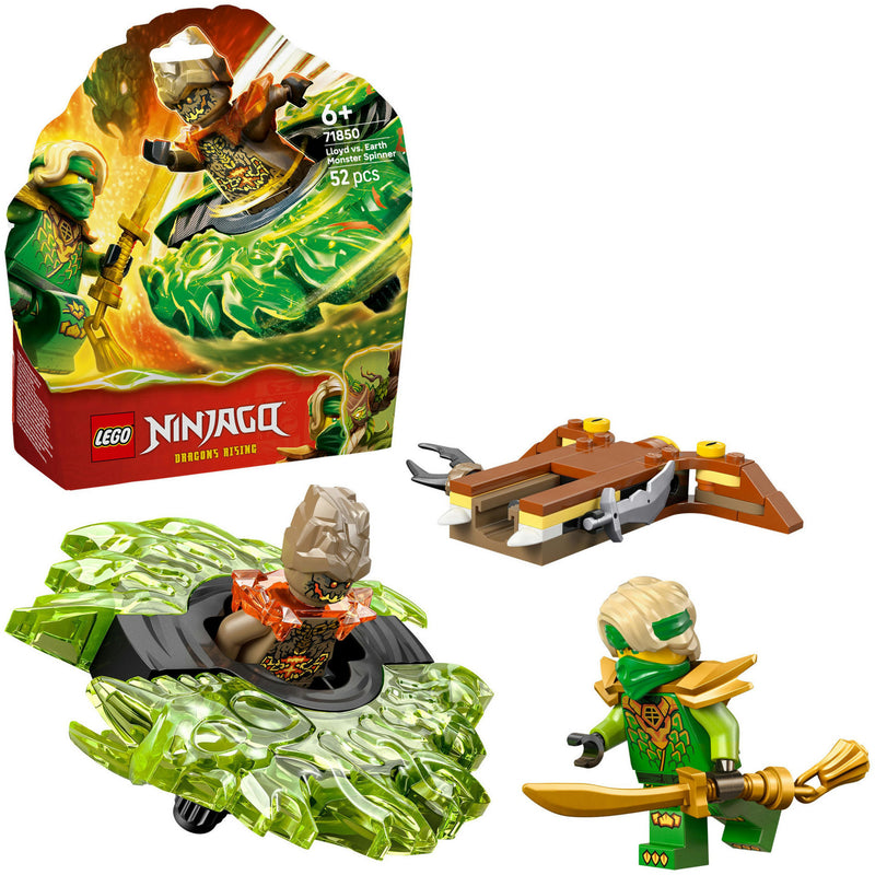 Lego Ninjago 71850 Campione di Lloyd contro la Terra nello spinner | 2 pezzi
