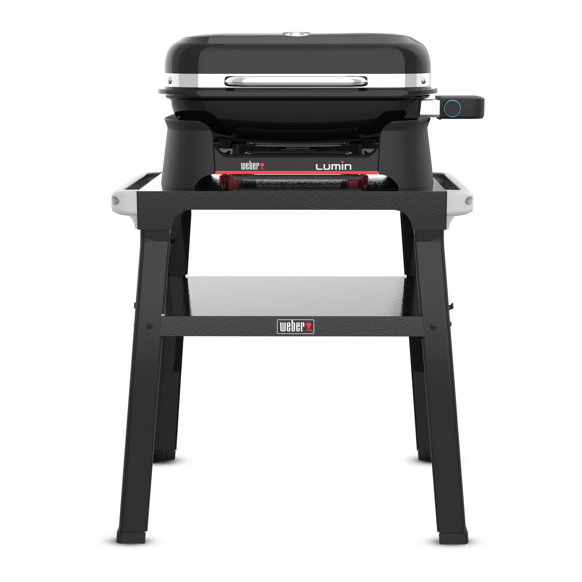 Barbecue elettrico da esterno compatto Weber lumin con base (nero, da 4 a 6 persone, superficie griglia 1561 cm²)