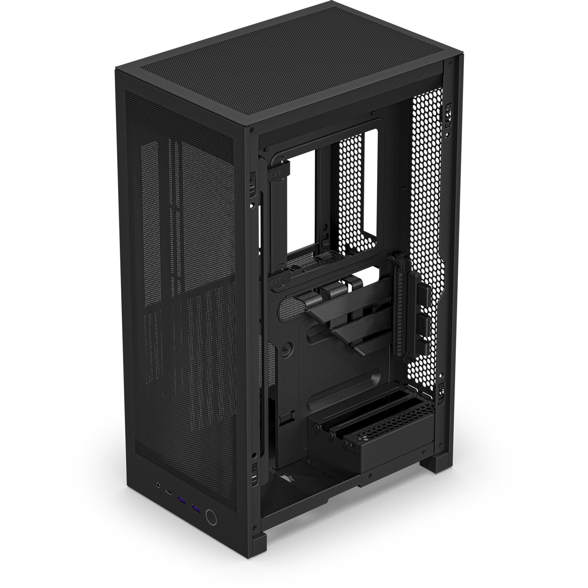 Custodia mini tower Nzxt h2 flow (nero | 2x USB-A | 1x USB-C | vetro temperato)