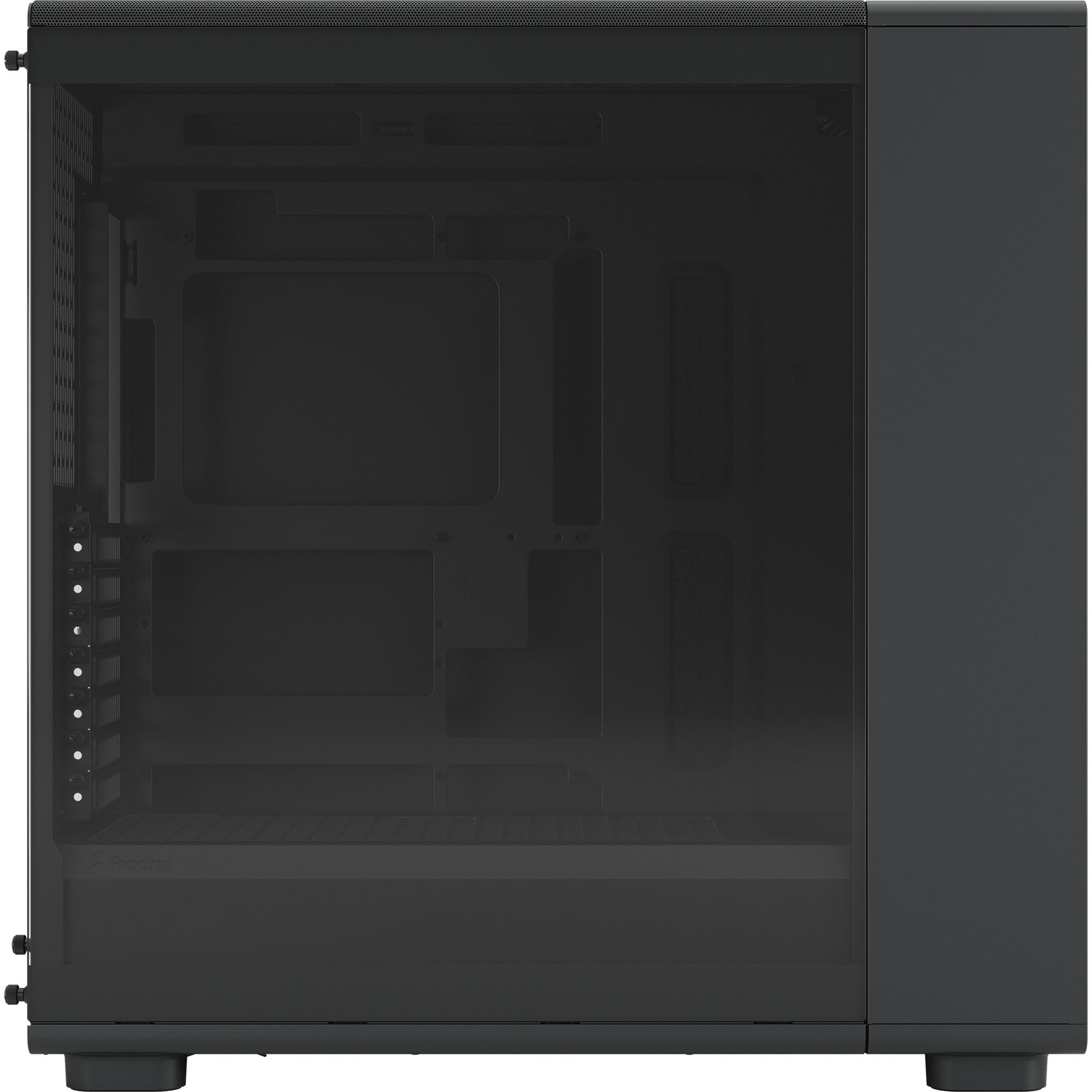 Fractal design epoch xl tg rgb midi tower custodia (nero | 2x usb-a | 1x usb-c | rgb | vetro temperato)