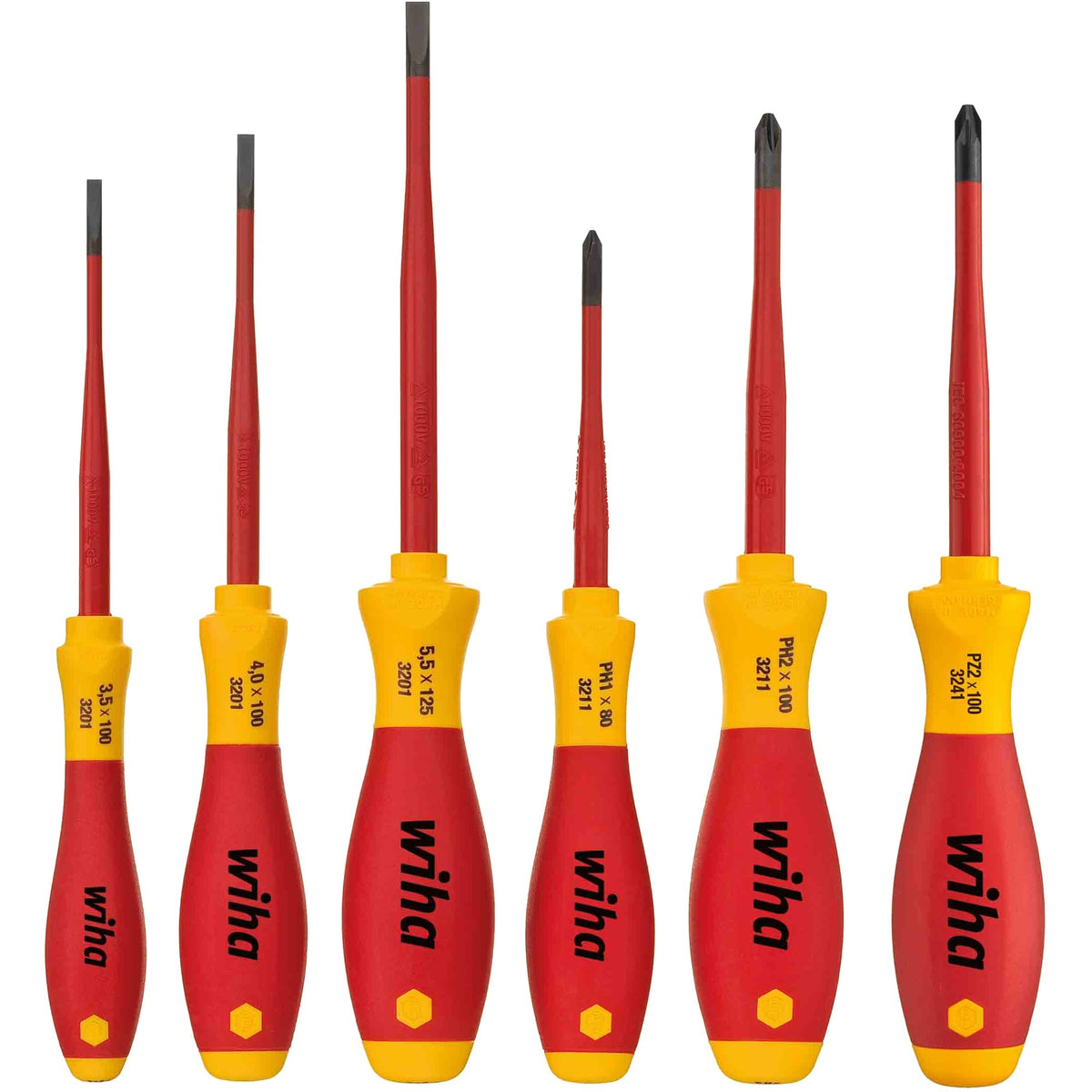 Wiha screwdriver set SoftFinish Electric Slimfix
