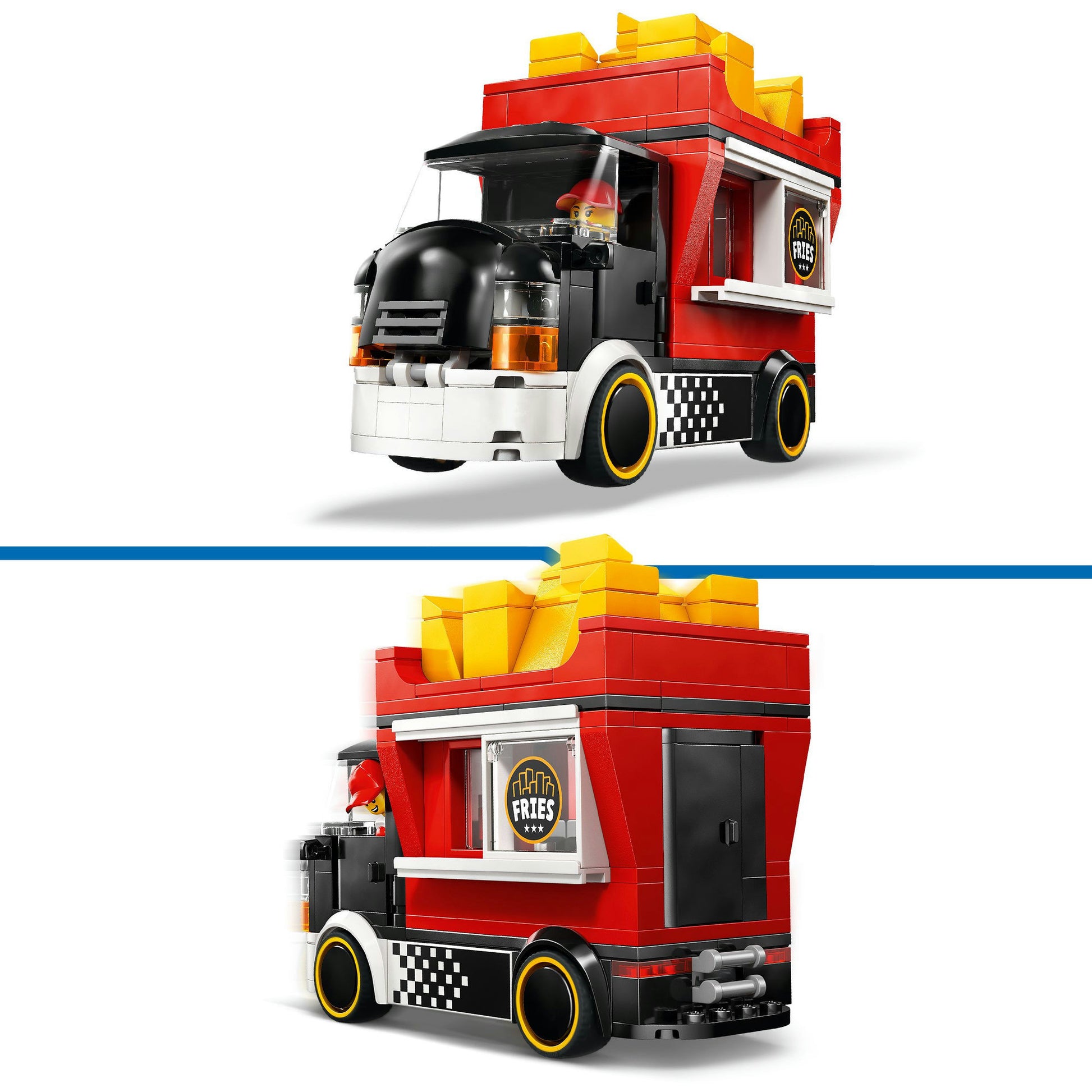 Lego city grandes vehículos 60488 camión snack bar | 2 piezas