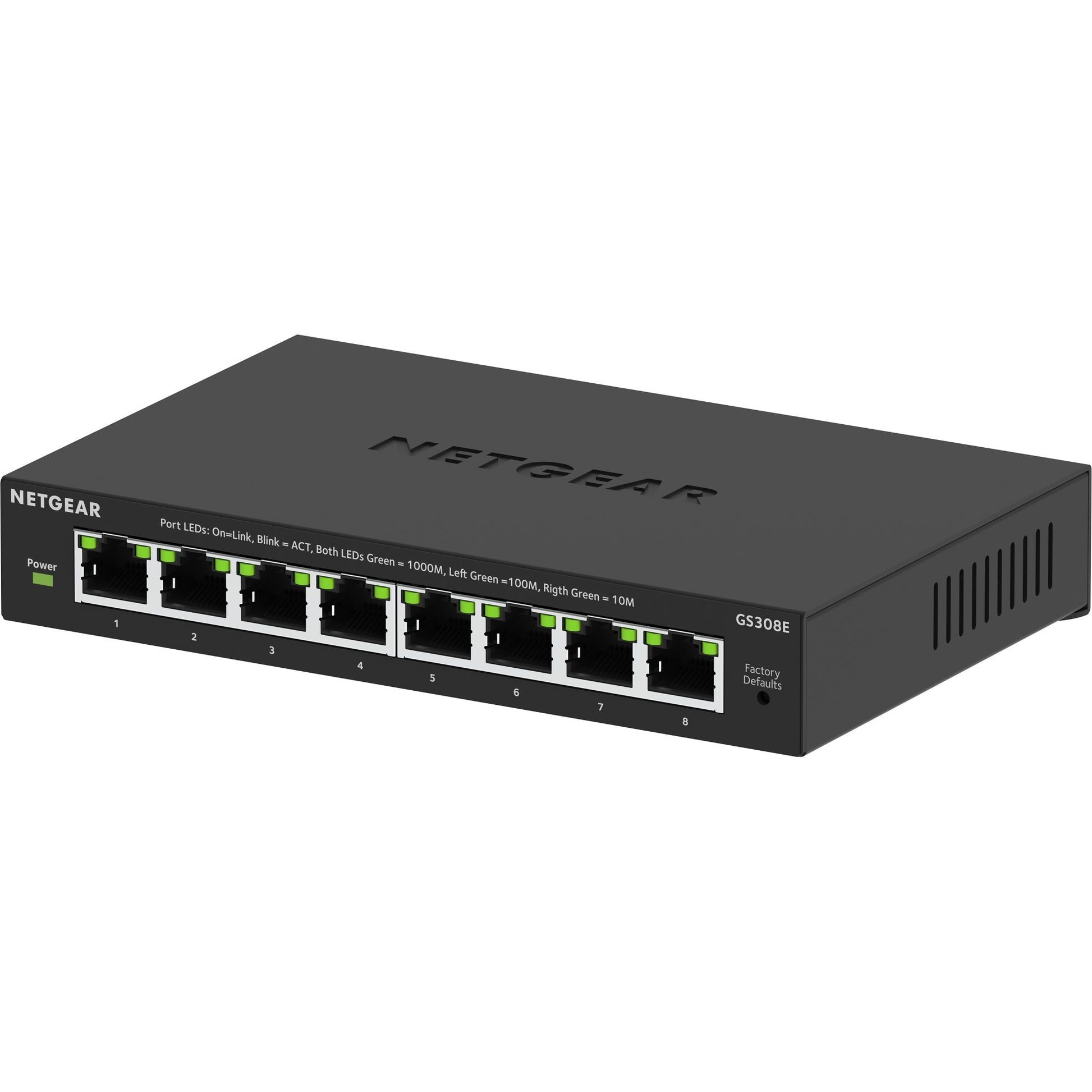 Netgear 8-Poort Gigabit Ethernet Plus-Switch (GS308EV4)