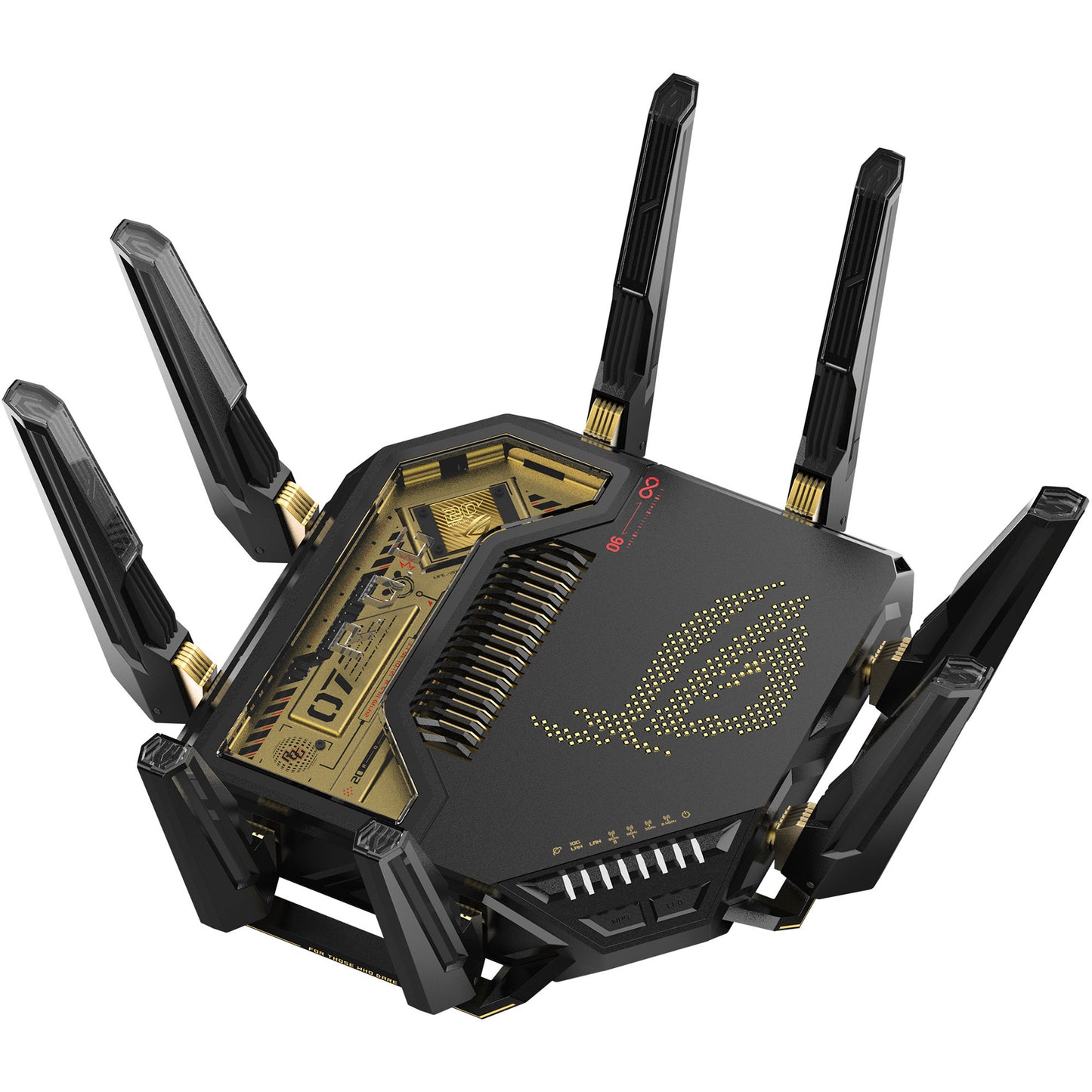 Enrutador asus rog rapture gt-be98 edición 20 aniversario (negro)