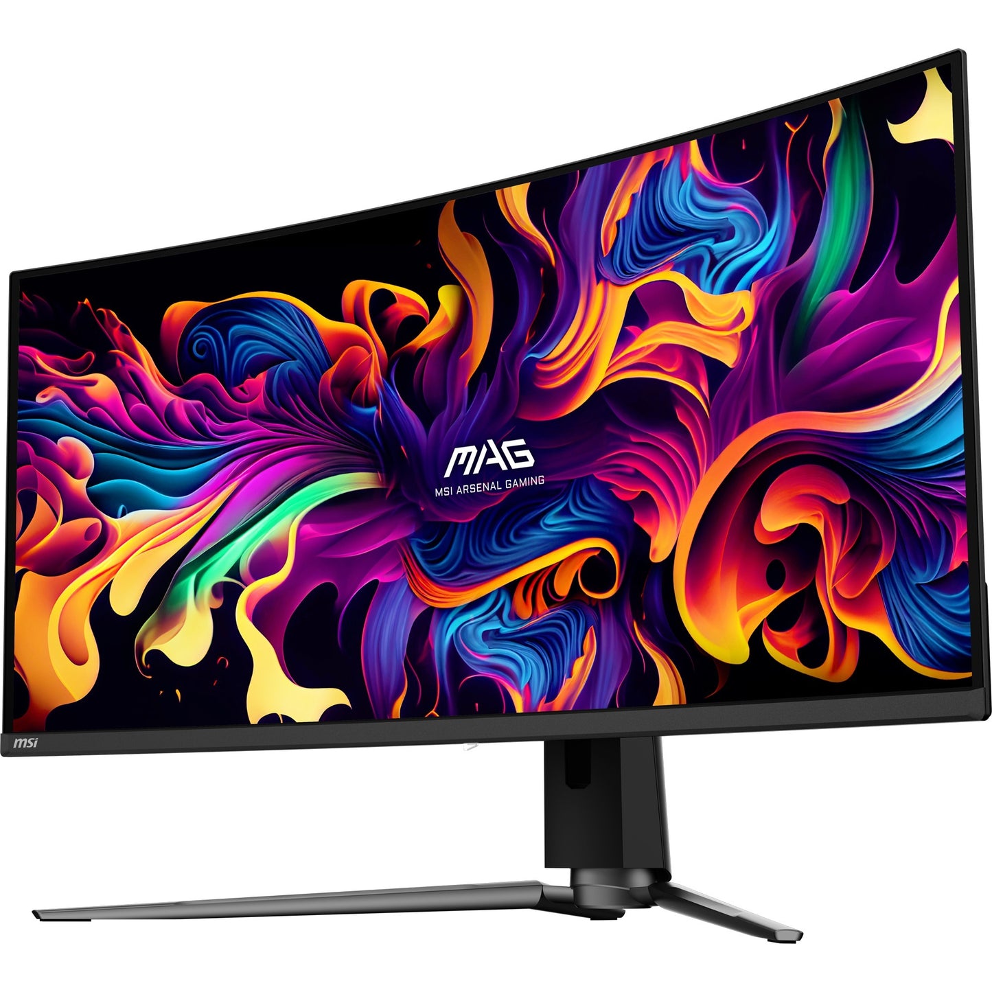 Monitor da gioco ultrawide curvo MSI Mag 341CQP QD-OLED 34 (nero, 2x HDMI, Display Port, 2x USB-A, USB-B, USB-C, 175 Hz)