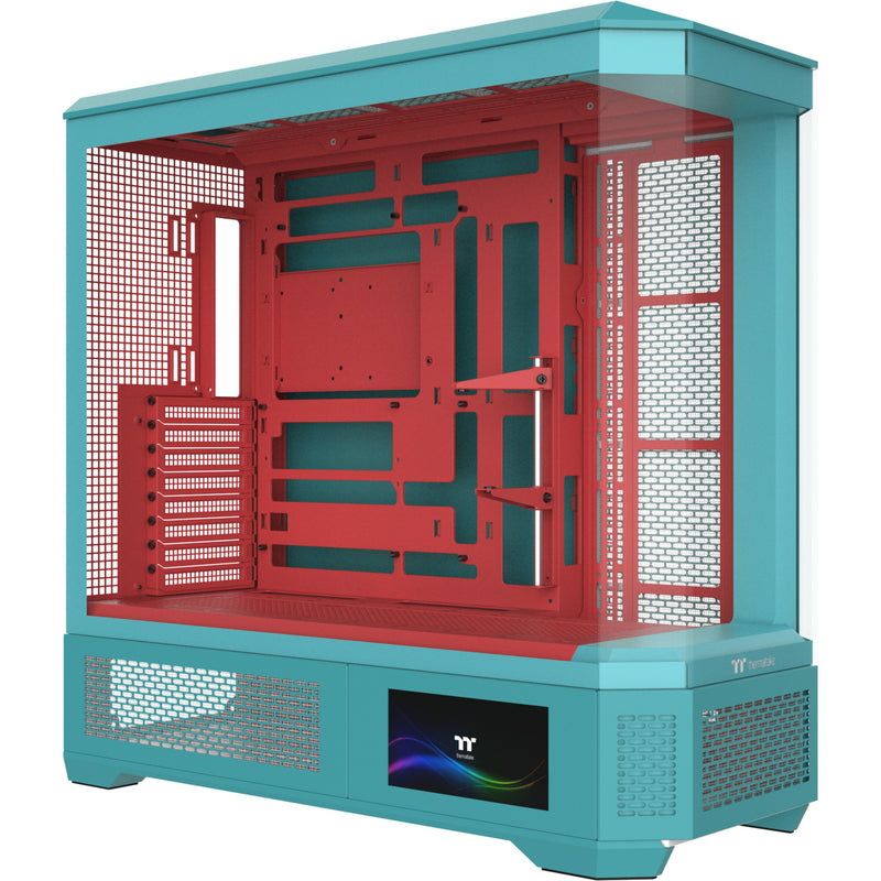 Thermaltake view 600 tg custodia big tower menta fragola (bacca di menta | 2x USB-A | 1x USB-C | vetro temperato)