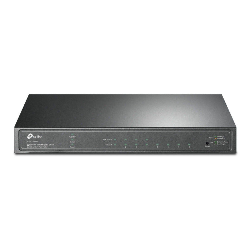 Tp-Link Omada SG2008P Smart Switch Gigabit Jetstream a 8 porte (Nero, 4x PoE+)