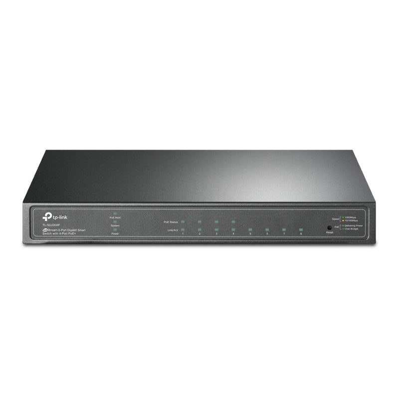 Tp-Link Omada SG2008P Smart Switch Gigabit Jetstream a 8 porte (Nero, 4x PoE+)