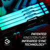 Kingston fury 16 gb ddr5-5600 werkgeheugen (wit, kf556c40bwa-16, beast rgb, xmp)