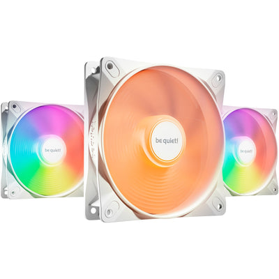 Be quiet! light wings lx pwm high-speed rgb case fans (wit, 3 stuks, 120 x 120 x 25 mm)