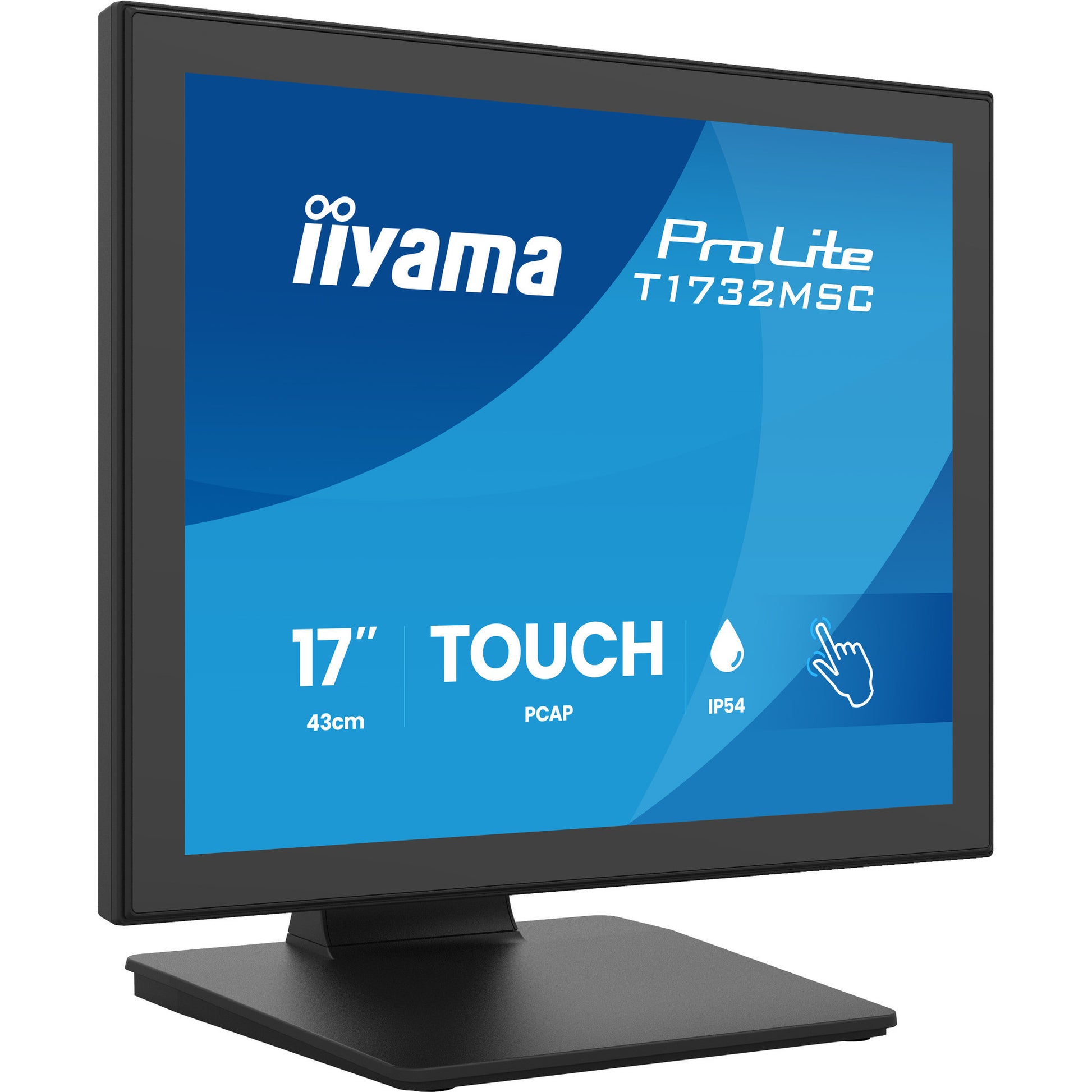 Monitor touchscreen Iiyama prolite t1732msc-b2s 17 (nero, VGA, HDMI, porta display, audio, touchscreen)