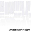 Unleazhed unscratch - gravelbike frame protection film bpg01 clear
