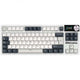 Royal kludge s85 tkl draadloos gaming toetsenbord (us lay-out (qwerty), 80% (tkl), white night, cloud switch, rgb, hot swap, 2.4 ghz | usb-c | bluetooth)