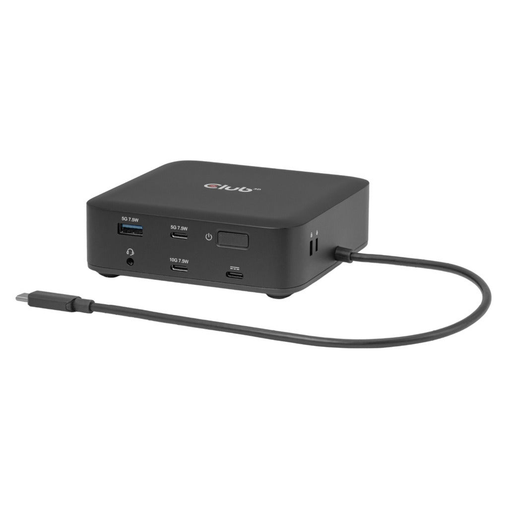 Estación de acoplamiento Club 3D 12-1 USB-C® Quad DisplayLink (negra)