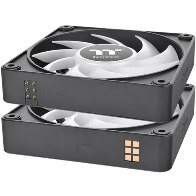 Thermaltake ct120 ex argb Sync ventola di raffreddamento per PC (pacchetto da 3 ventole) ventole per case (nero, 3 pezzi, 120 x 120 x 25 mm, pwm)