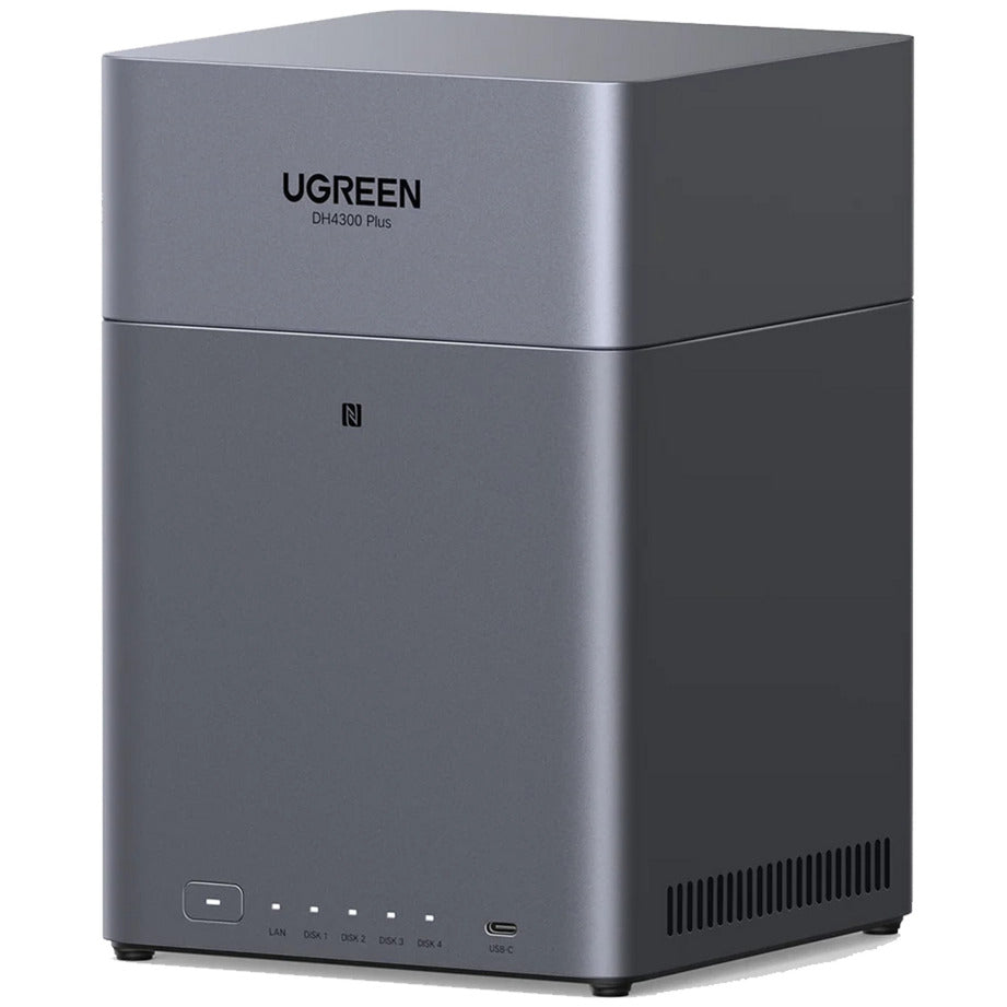 Ugreen nasync dh4300 plus (grijs, 1x 2,5gbe, hdmi, usb-c)