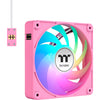 Thermaltake ct120 ex argb sync ventola di raffreddamento per PC rosa (pacchetto da 3 ventole) ventole per case (rosa, 3 pezzi, 120 x 120 x 25 mm, pwm)