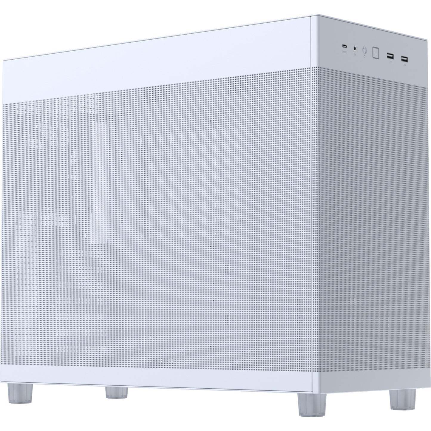 Asus Prime Ap303 - Alloggiamento Midi Tower con pannello a rete (bianco | 2x USB-A | 1x USB-C)