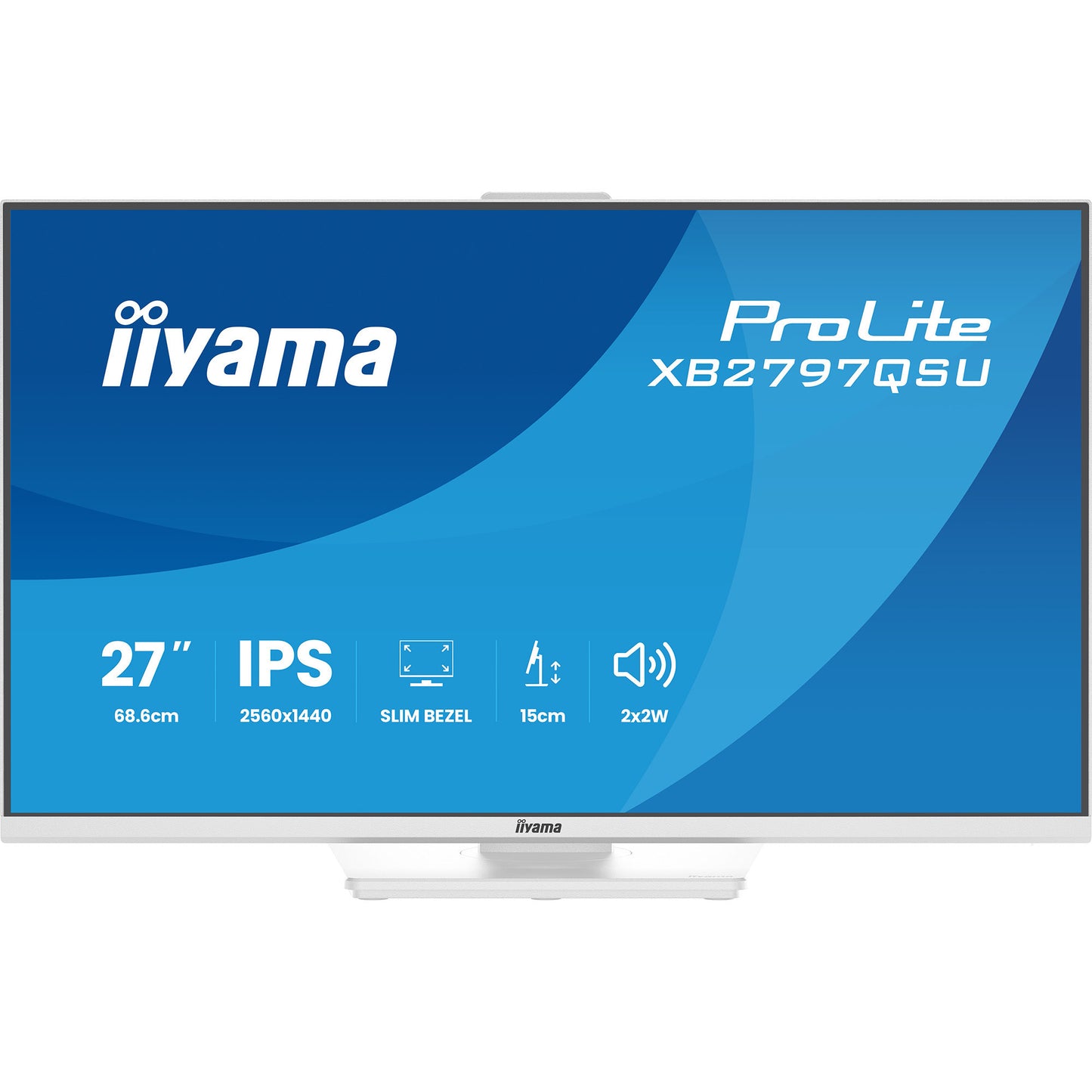 Monitor Iiyama prolite xb2797qsu-w1 27 (bianco (opaco), HDMI, porta display, USB, audio)