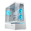 Custodia midi tower Cougar cfv235 (bianco | 2x USB-A | 1x USB-C | RGB | vetro temperato)
