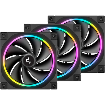 Ventole per case Deepcool FL12R RGB (nere, 3 pezzi, 120 x 120 x 25 mm, PWM)