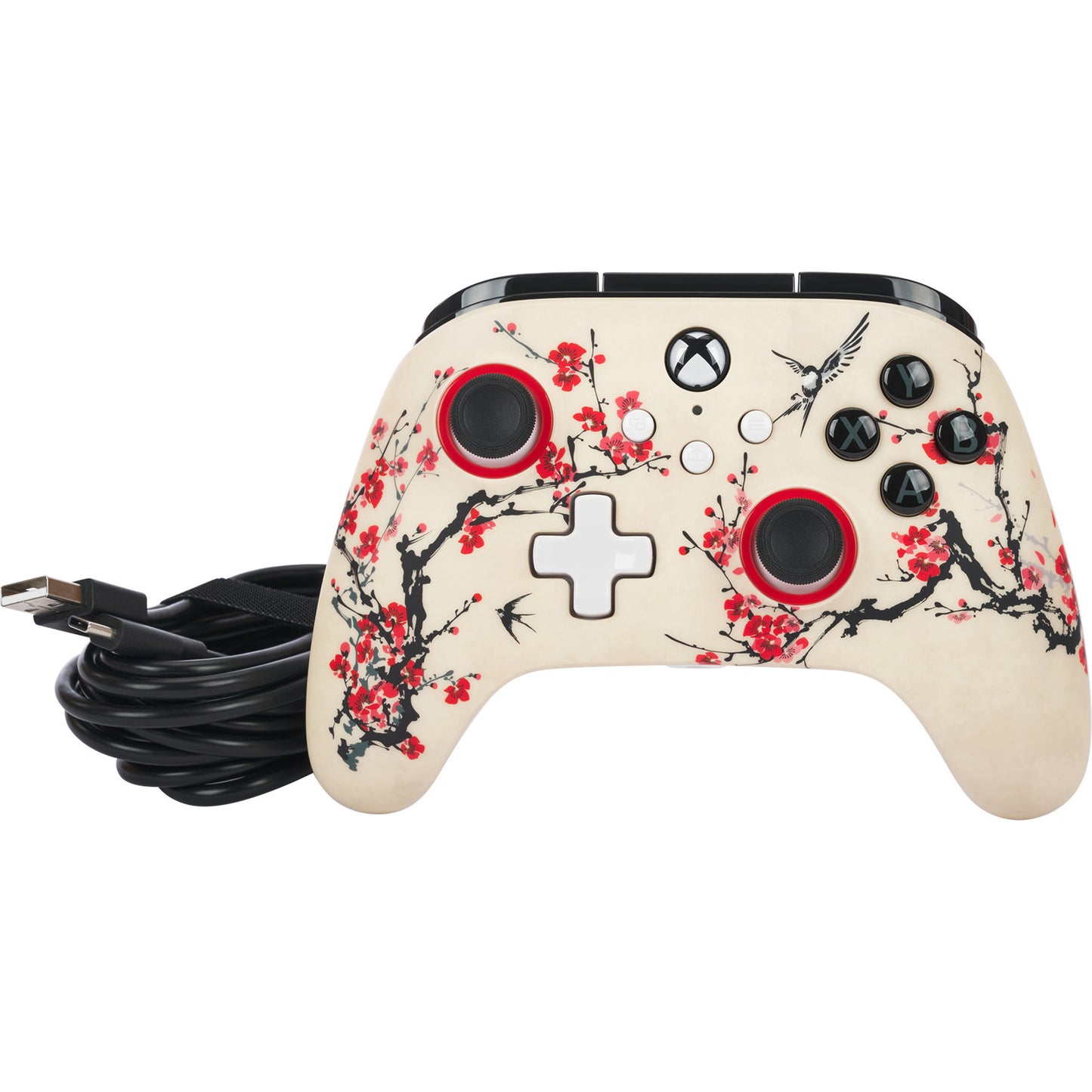 Controller Powera Advantage con cavo per xbox serie x|s - Warrior's Nirvana (magnolia white, xbox serie x|s, xbox one, PC)