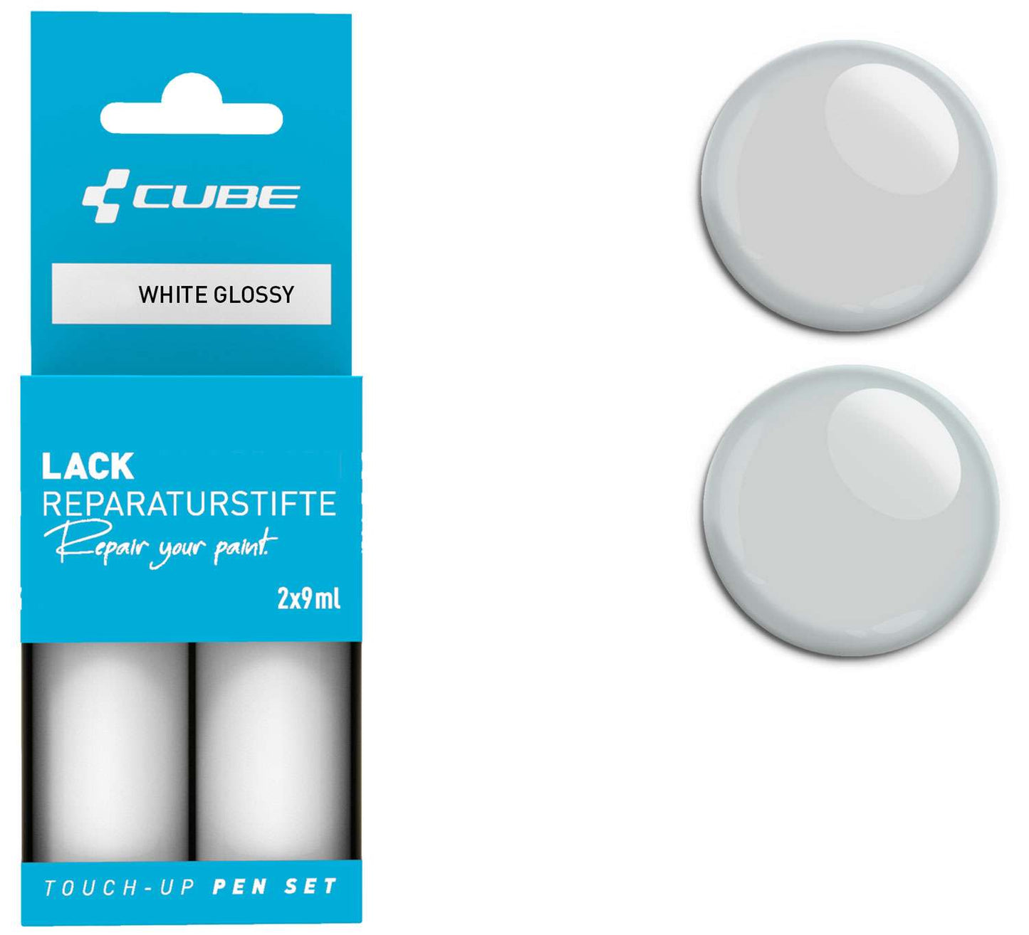 Juego de rotuladores de retoque Cube blanco brillante