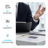 Plaud note dicteerapparaat (zilver, 64 gb, bluetooth (ble 5.2), wi-fi (2.4ghz))