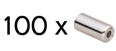 Shimano Terminal de cable de acero STI para cable de cambio de 6mm (100 piezas)