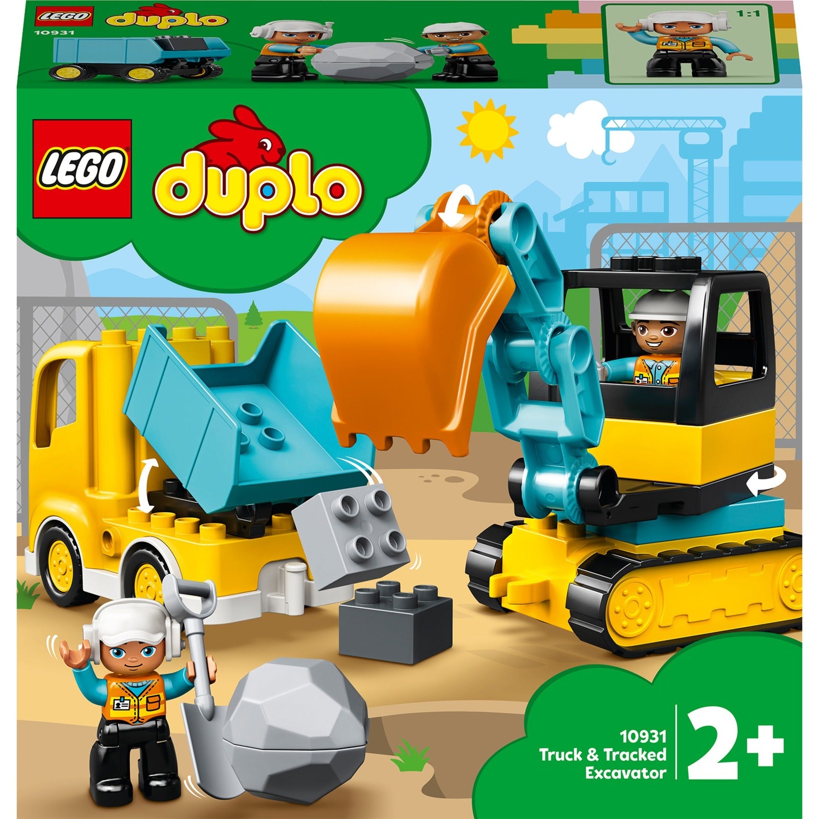 LEGO DUPLO LEGO DUPLO 10931 ESCAVATORE DI TRUCK con Caterpillari