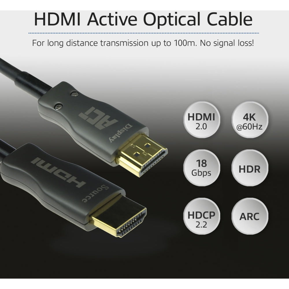 ACT Connectivity HDMI Premium 4K Cable óptico activo V2.0 HDMI-A M