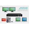 I-tec usb-c kvm dock pro dockingstation (zwart)