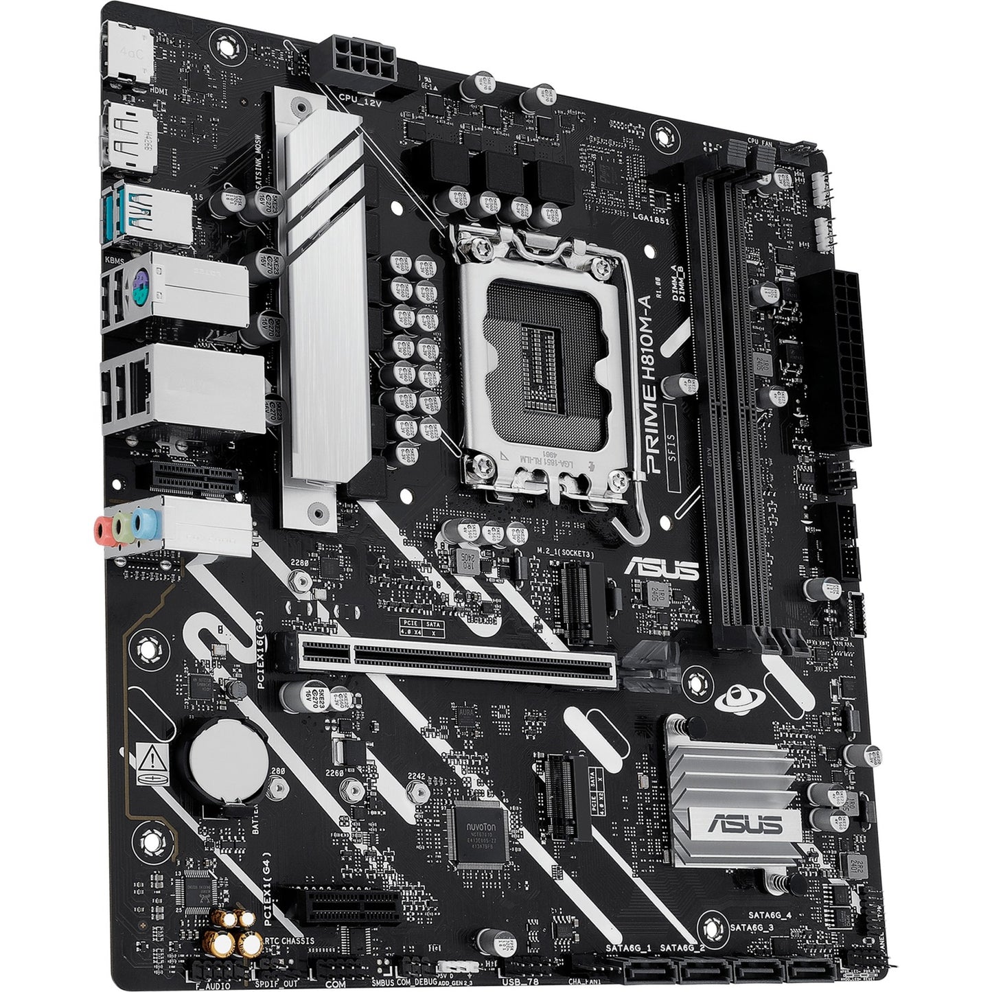 Placa base Asus Prime H810M-A-CSM Socket 1851 (RAID, GB-LAN, Sonido, µATX)