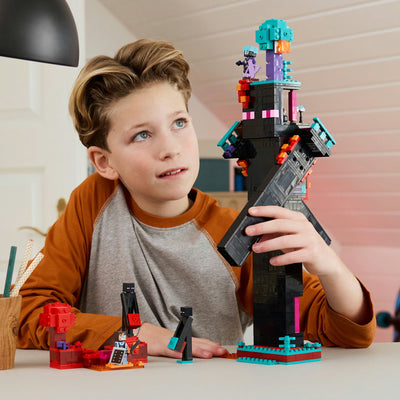Lego minecraft 2in1 de enderman toren speelgoed voor kinderen - 21279
