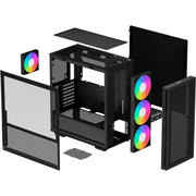 Deepcool ch560 midi tower behuizing (zwart | 1x usb-a | 1x usb-c | rgb | window) - afbeelding 13